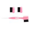 FOMIYES Portable Eyebrow Brush with Replacement Heads Double-headed Hair Edge Comb for Women Easy to Use Eyebrow Grooming Tool Pink for Shaping and Styling view 1