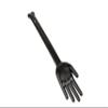 The Original BODY LOVER Long Handled Hand Shaped Body Scrubber Massager, Black at Night view 2