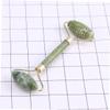 BUTIFULSIC 2pcs Natural Jade Massage Tool Set Facial Scraper and Roller for Skin Care Gua Board and Massaging Roller for Safe for Skin Types view 3