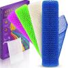 4 Pieces African Bath Sponge African Net Long Net Bath Sponge Transform Your Shower Routine with African Bath Sponges for Exfoliated, Silky Smooth Skin(Blue, Green, Purple, White) view 1