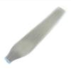 Tape in Hair Extensions Straight Tape in Hair Extensions Human Hair Silver Gray Tape In Extensions Straight Skin Weft Adhesive Tape In Grey Remy Hair Tape Extension Hair Extensions ( Size : 40Pcs(100G view 3