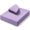 Comfyanno Massage Table Sheets Sets, 3 Pcs Professional Microfiber Massage Bed Cover Sheets, Soft, Light-Weight, Stain & Wrinkle Resistant, Includes Flat & Fitted Sheet, Face Cradle Cover - Lavender view 2
