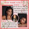 Hair Wax Stick & Hair Styling Combs Set 4 Pcs,Moisturizing Non-Greasy Hair Styling Wax Stick for Edge Control on Wigs And Hair,Lightweight Hair Slick Balm Stick for Flyaways Edge Frizz Hair view 3