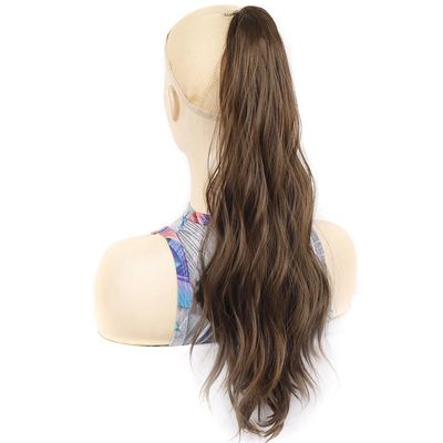 22Inch Synthetic Curly Wavy Claw Clip In Ponytail Hair Extensions Ponytail Braid Hair For Women Ponytail Tail Hair Hairpiece
