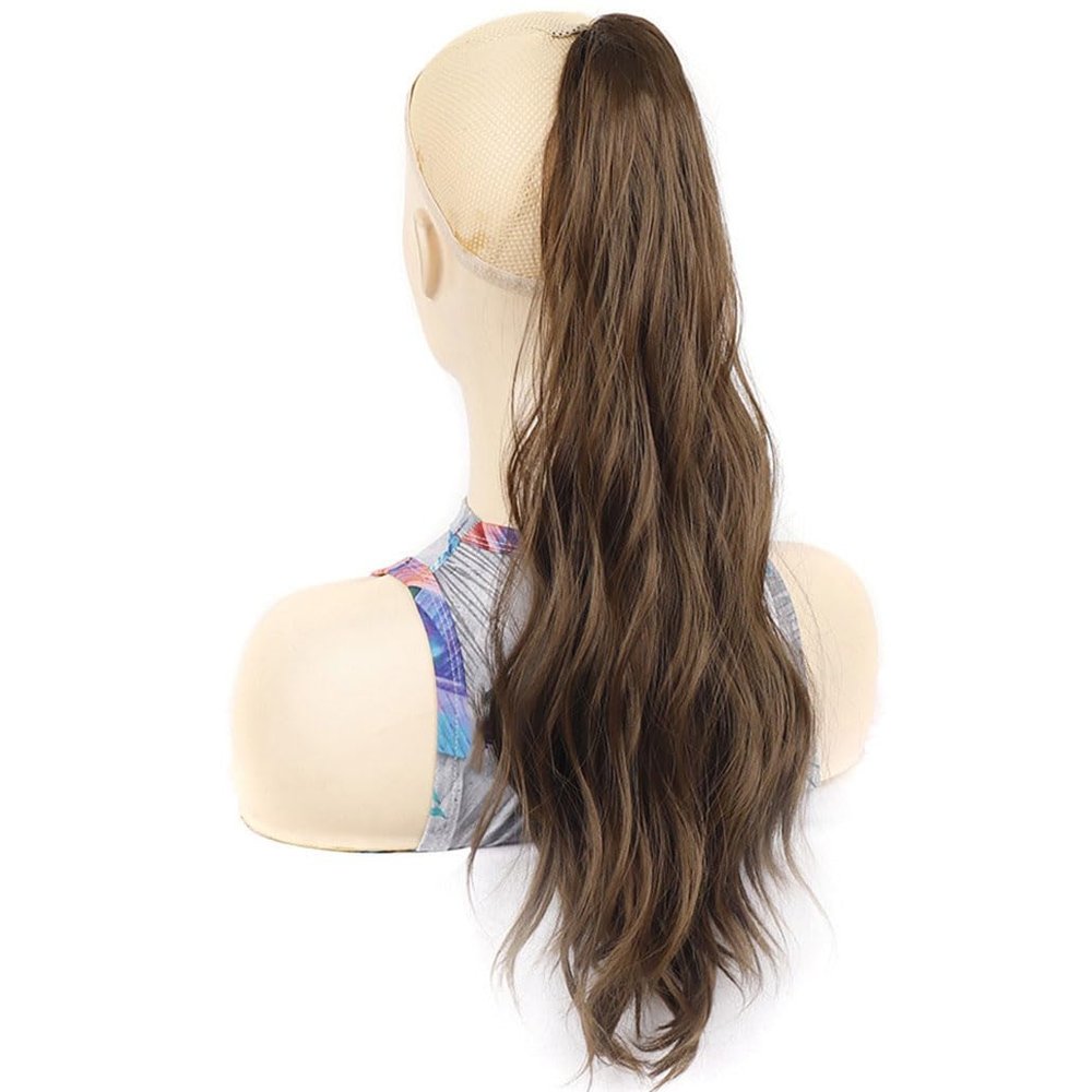 22Inch Synthetic Curly Wavy Claw Clip In Ponytail Hair Extensions Ponytail Braid Hair For Women Ponytail Tail Hair Hairpiece