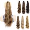 22Inch Synthetic Curly Wavy Claw Clip In Ponytail Hair Extensions Ponytail Braid Hair For Women Ponytail Tail Hair Hairpiece view 2