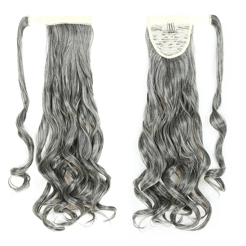 Long Curly Ponytail Natural Hair Extension Wrap On Clip Hair Ponytail Extensions For Women Blonde Black Ponytail Tails Synthetic