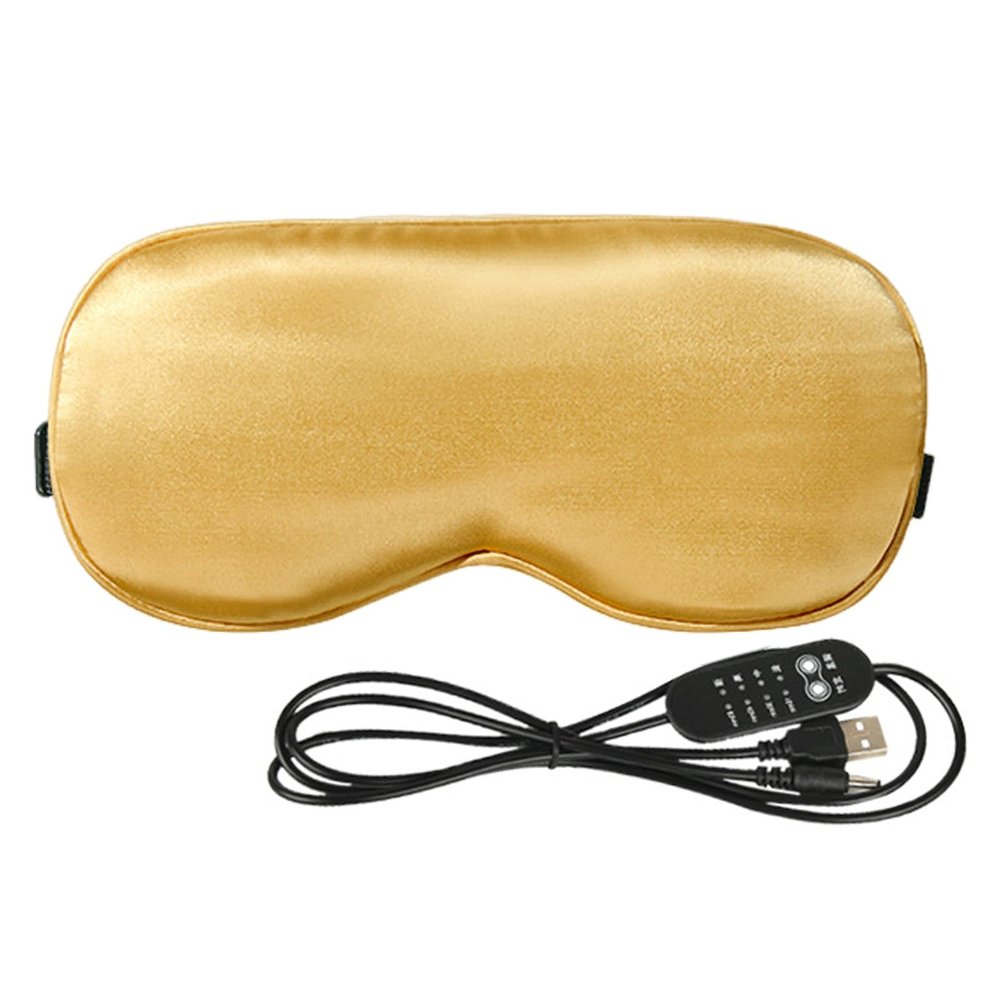 AOKID Heated Eye Patch,Warm Eye Patch,USB Electric Eye Heating Pad with Temperature & Timer Control, Dry Eye Patch for Dry Eyes for Relax & Reduce Eye Strain Dark Circle & Improve Sleep Light Brown