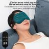 AOKID Heated Eye Patch,Warm Eye Patch,USB Electric Eye Heating Pad with Temperature & Timer Control, Dry Eye Patch for Dry Eyes for Relax & Reduce Eye Strain Dark Circle & Improve Sleep Dark Green view 3