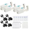 24 Pcs Self Ear Piercing Gun Kits - 24pcs/Set Painless Disposable Sterile Gun with Hypoallergenic Studs,at Home Safety Ear Piercing Gun Kit Tool (Black cz 4mm 316) view 1