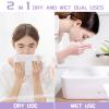 Disposable Face Towel 400 Count, Soft Cotton Face Towels, Dry Wipes Facial Cloths Towelettes for Washing and Drying, Lint Free Facial Tissue for Skincare, Makeup Remover and Cleansing view 3