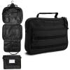 SMONT Toiletry Bag for Men Travel Toiletry Organizer Dopp Kit Travel Organizer Toiletries Bag Shaving Hygiene Bag Bathroom Hanging Men's Toiletry Bag for Short Trips Black view 1