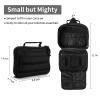 SMONT Toiletry Bag for Men Travel Toiletry Organizer Dopp Kit Travel Organizer Toiletries Bag Shaving Hygiene Bag Bathroom Hanging Men's Toiletry Bag for Short Trips Black view 2