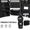 SMONT Toiletry Bag for Men Travel Toiletry Organizer Dopp Kit Travel Organizer Toiletries Bag Shaving Hygiene Bag Bathroom Hanging Men's Toiletry Bag for Short Trips Black view 4