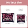 ZHANGYWFS 2 PCS Funny Cosmetic Shrapnel Bag Portable Makeup Toiletry Bags Wallet Vegan Leather Slim Little Storage Soft Toddler Brush Custom Travel Everyday Train Beach Valentine, Various 250 view 2