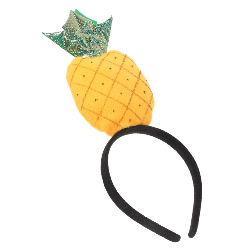 SHOWERORO Summer Luau Party Supplies Pineapple Style Headband Decorative Hair Hoop