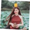 SHOWERORO Summer Luau Party Supplies Pineapple Style Headband Decorative Hair Hoop view 2