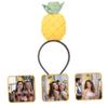 SHOWERORO Summer Luau Party Supplies Pineapple Style Headband Decorative Hair Hoop view 4