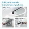 HOTO 3 Pcs Replacement Brush Heads for Cordless Spin Scrubber, Suitable for HOTO Electric Scrubber Only, Power Cleaning Brushes for Bathroom Floor Tile view 2