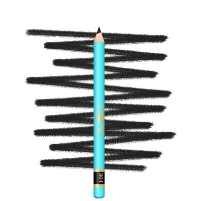 7V HOME BEAUTY Wooden Eyeliner Pencil, Smooth texture Soft Black Makeup Pencil Eyeliner (#301, 1 Count/Pack of 1)