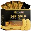 REDANHA 30 Pairs 24K Gold Under Eye Patches Face Masks Dark Circles Puffy Eye Bags Collagen Skincare Spa Trip Eye Mask Gift view 1