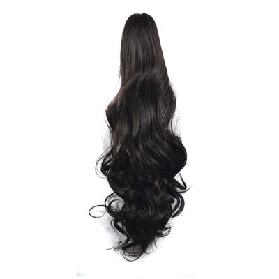 22Inch Wavy Ponytail Synthetic Claw Clip Ponytail Hair Extensions Curly Fake Hair Ponytail Tail For Women
