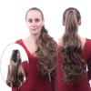 22Inch Wavy Ponytail Synthetic Claw Clip Ponytail Hair Extensions Curly Fake Hair Ponytail Tail For Women view 2
