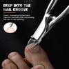FERYES Podiatrist Straight Blade Toenail Clippers for Seniors - 4.4inch Stainless Steel Long Handle Toe Nail Clippers, Precision Trimming for Thick & Ingrown Nails view 4