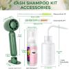 Buqikma Lash Shampoo Kit - Eyelash Extension Cleanser for Extensions 60ML with Rechargeable Handheld Lash Fan Dryer Mascara Brush Rinse Bottle Makeup Cleansing Foam for Lash Care view 4