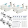 24 Pcs Self Ear Piercing Gun Kits - 24pcs/Set Painless Disposable Sterile Gun with Hypoallergenic Studs,at Home Safety Ear Piercing Gun Kit Tool (White cz 5mm 253) view 1