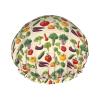 Cap For And Women Stylish Shower Capsintroduction Of Various Vegetablesprint With Reusable Waterproof Bathing Shower Hat For Ladies view 1