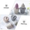 COOLHIYA 8pcs Makeup Sponge Storage Box with Breathable Shockproof Powder Puff Container for Women and Girls Transparent Coffee Grey Oatmeal Colors view 3