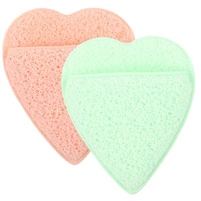 NOLITOY 2pcs Face Wash Sponges Cleansing Gloves Makeup Sponge Washer for Face Exfoliating and Cleansing Pads