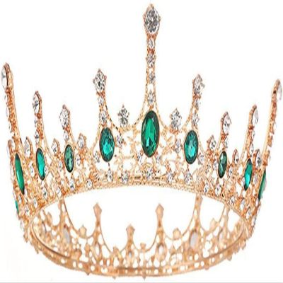 aiqiua Queen Crown Rhinestone Wedding Crowns Tiaras, Costume Party Hair Accessories, Birthday Crown Crystal Bridal Crown for Prom/Fashion Show/Travelling Exquisite shape and clothing perfect match