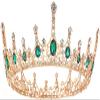 aiqiua Queen Crown Rhinestone Wedding Crowns Tiaras, Costume Party Hair Accessories, Birthday Crown Crystal Bridal Crown for Prom/Fashion Show/Travelling Exquisite shape and clothing perfect match view 1