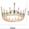 aiqiua Queen Crown Rhinestone Wedding Crowns Tiaras, Costume Party Hair Accessories, Birthday Crown Crystal Bridal Crown for Prom/Fashion Show/Travelling Exquisite shape and clothing perfect match view 2