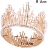 aiqiua Crown Tiara, Crystal Pearl Bride Wedding Queen Crowns Decorative Tiaras, Rhinestone Hair Accessories Crystal Inlaid Crown, for Photo/Holiday/Exquisite Shape and Clothing Perfect Match view 2