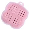 minkissy Silicone Bath Towel and Massage Brush Multi-purpose Shower Scrubber for Back and Face Cleansing Gentle Exfoliation and Skin Revitalization Portable Pink Bathing Tool view 1