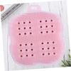 minkissy Silicone Bath Towel and Massage Brush Multi-purpose Shower Scrubber for Back and Face Cleansing Gentle Exfoliation and Skin Revitalization Portable Pink Bathing Tool view 2