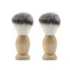 BudgetBundles US 2-4 Pc Shaving Brush Perfect Shave Barber Hard Wooden Handle Badger Hair Soft (2 Pack) view 1