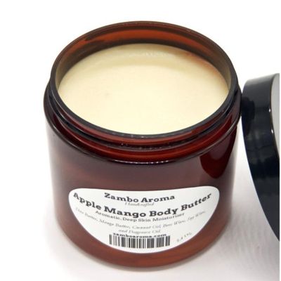 Zambo Aroma Apple Mango Body Butter | Premium, Rich Handmade Body Moisturizer Organic Shea Butter, Mango Butter, and Coconut Oil - 8oz