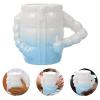 Baluue Men Ceramic Shaving Bowl Capacity Shave Cup for Easy Creation Smooth for Comfort Versatile Shaving Tool for Every Grooming Routine view 3
