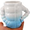 Baluue Men Ceramic Shaving Bowl Capacity Shave Cup for Easy Creation Smooth for Comfort Versatile Shaving Tool for Every Grooming Routine view 4