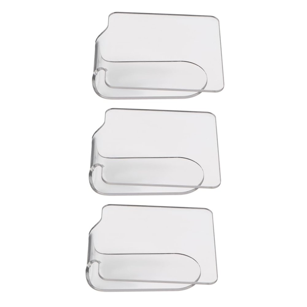 HAPINARY 3pcs Nail Mixing Palette Transparent Makeup Foundation Mixing Plate for Salon Use for Nail Art and Room Decoration No More Hand Stains