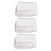 HAPINARY 3pcs Nail Mixing Palette Transparent Makeup Foundation Mixing Plate for Salon Use for Nail Art and Room Decoration No More Hand Stains view 1