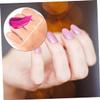 HAPINARY 3pcs Nail Mixing Palette Transparent Makeup Foundation Mixing Plate for Salon Use for Nail Art and Room Decoration No More Hand Stains view 2