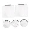 HAPINARY 3pcs Nail Mixing Palette Transparent Makeup Foundation Mixing Plate for Salon Use for Nail Art and Room Decoration No More Hand Stains view 3