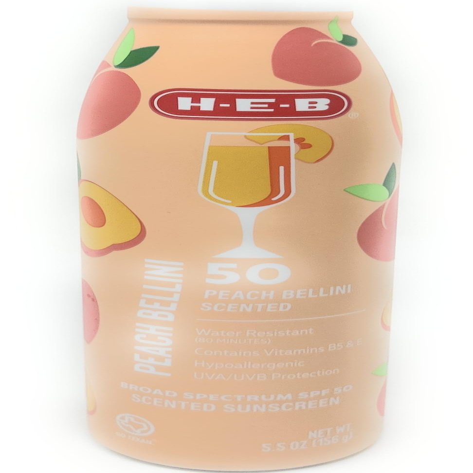 H-E-B Peach Bellini Scented Sunscreen Spray - SPF 50-5.5oz bottle
