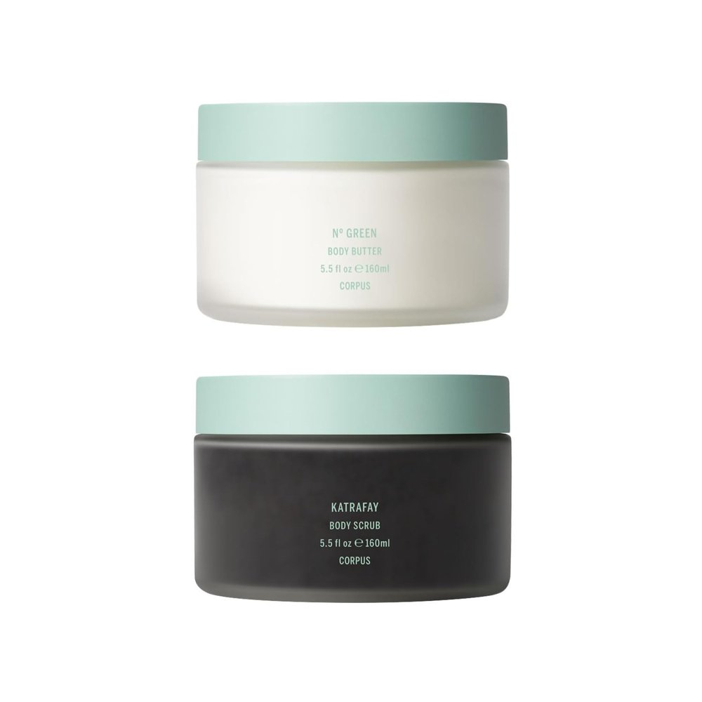Corpus - N Green Body Butter + Katrafay Body Scrub BUNDLE | Vegan, Cruelty-Free, Non-Toxic, Made In The USA