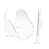 TEHAUX Acrylic Makeup Mixing Palette Foundation Blending Palette Handheld Mixing Tray Spatulas view 2